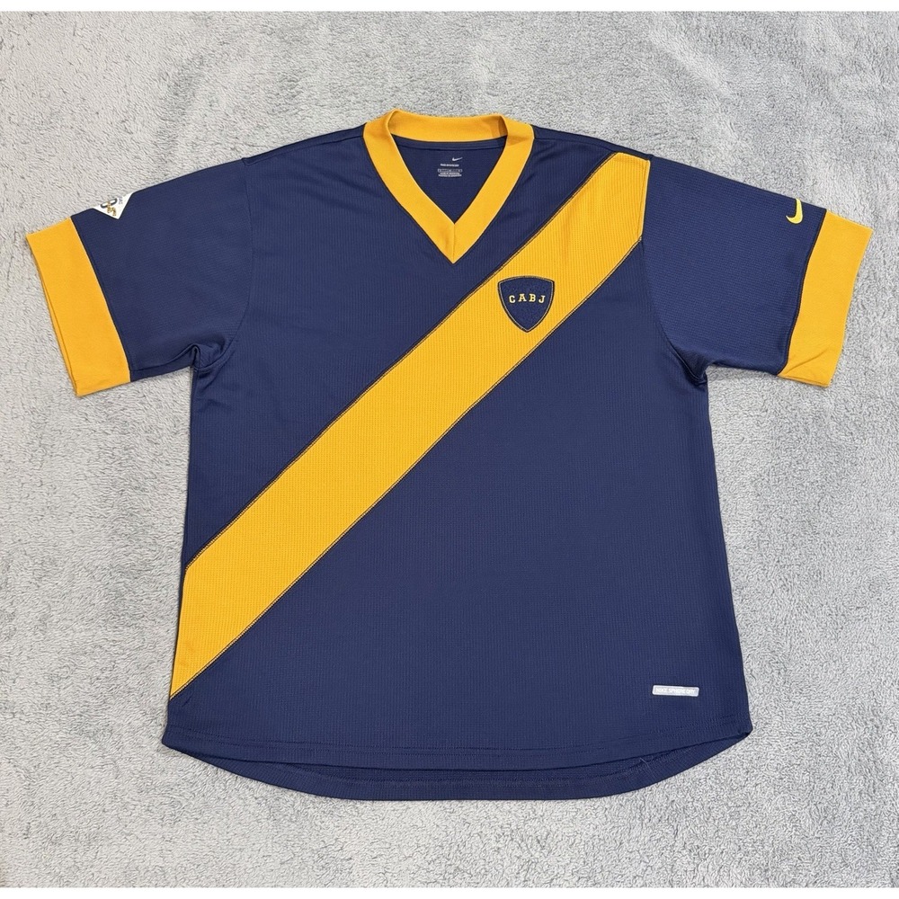 Vintage RARE Nike Sphere Dry Men's L CA Boca Juniors Centenary Shirt Jersey